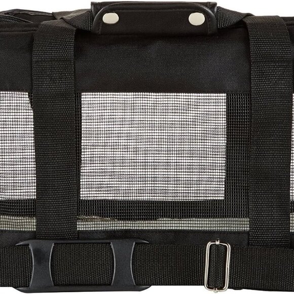 Soft-Sided Mesh Pet Travel Carrier for Dog, Cat, Medium, 16.5" L x 10.6" W x 11" - Picture 10 of 12